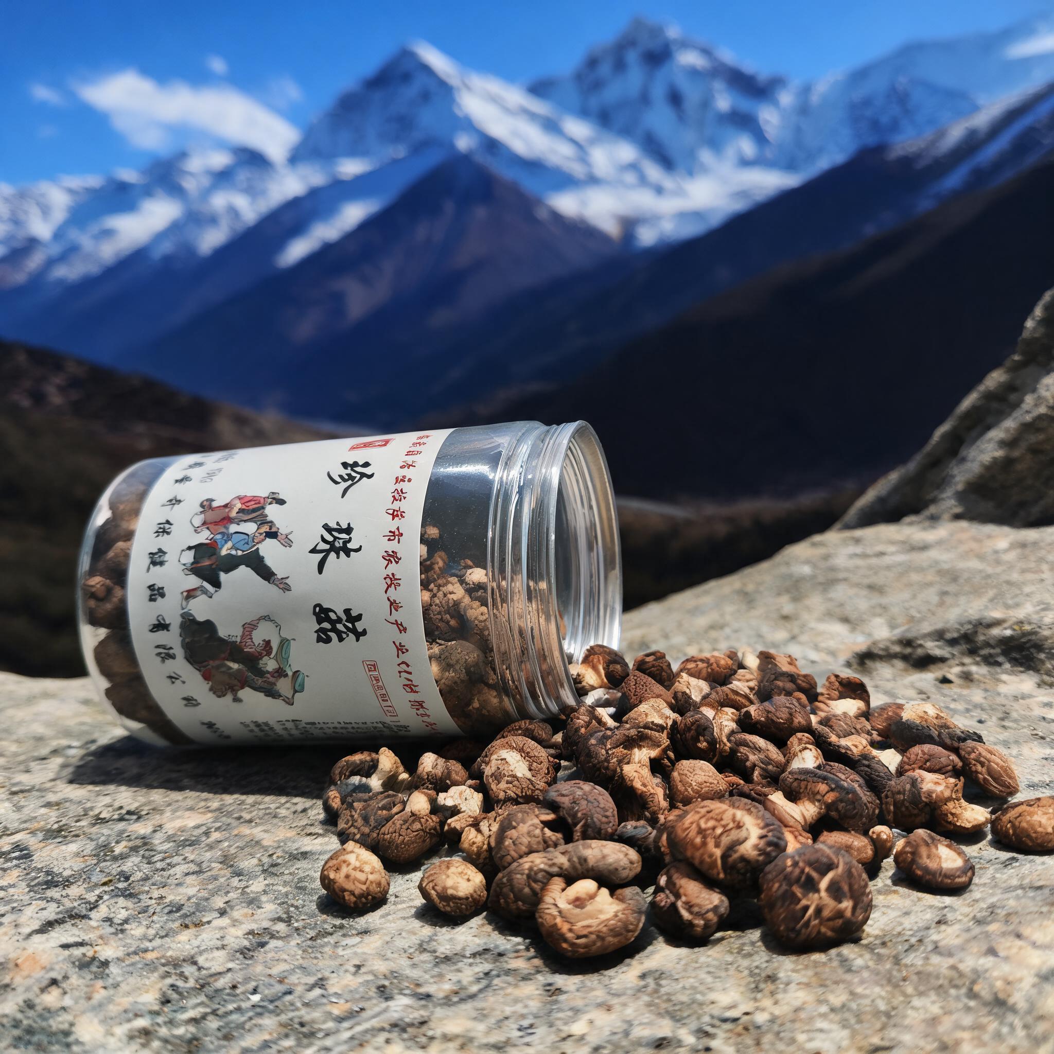 岗日嘎布西藏珍珠菇干货高原山珍迷你香菇无硫干蘑菇煲汤食材特产