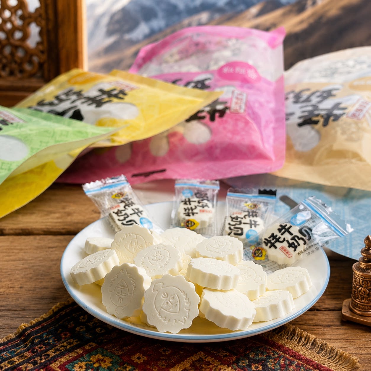 高原圣乳西藏特产牦牛奶贝干吃奶片儿童零食糖果休闲拉萨直发158g