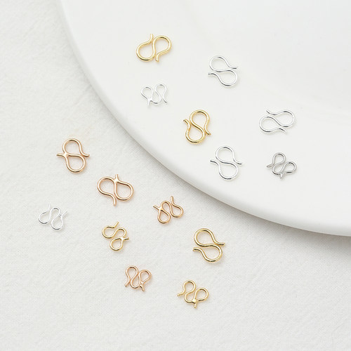 18k包金保色s扣手链wmdiy饰品