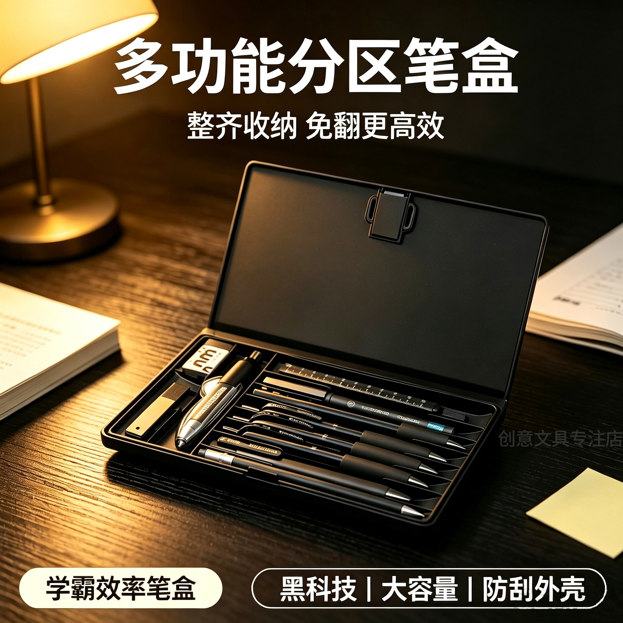 悟生学霸效率大容量笔盒文具盒图片