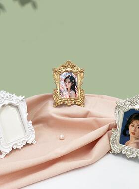 跨境ins拍照小道具维多利亚风轻奢复古树脂摆件欧式迷你相框摆台