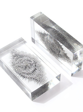 加工定制环氧树脂独特创意桌面抽象眼睛雕塑艺术品金属装饰品摆件