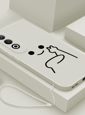 适用oppok12plus手机壳直边简约比耶OPPOK12PLUS保护套液态硅胶0poppo镜头全包防摔PKS110个性创意男女款