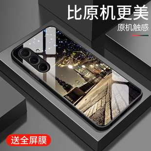 街景适用三星A56手机壳GalaxyA55保护套盖乐世a54玻璃硬壳a53潮流创意男女款 A52镜头全包防摔Samsung超薄散热