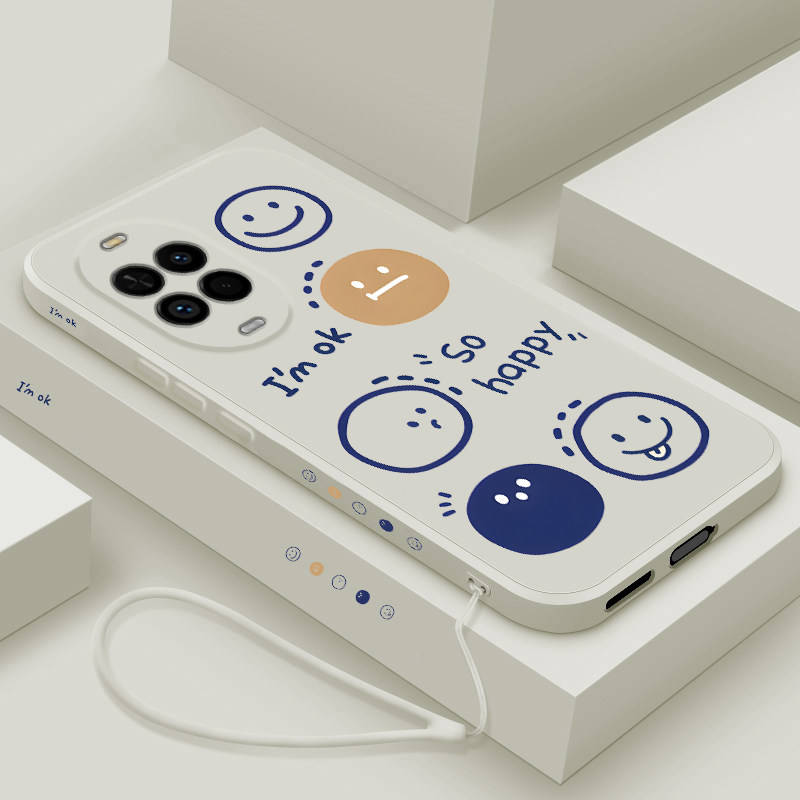 适用华为nova14活力版手机壳新款液态硅胶nova14pro保护套男女款14ultra超薄简约五个笑脸novo镜头全包防摔