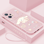 直边液态硅胶note12高级感noto12软壳5G女款 玉桂狗小米红米note12pro十手机壳redminote12pro 保护套新款 全包