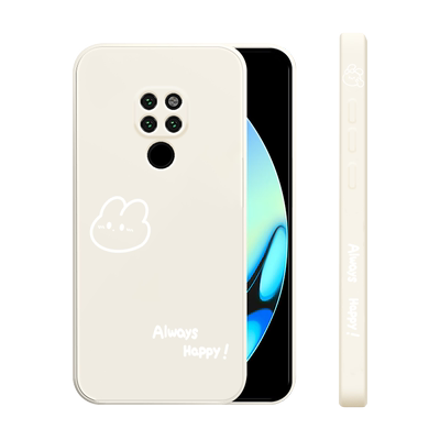 华为mate20液态硅胶魅特直边卡通