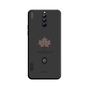 努比亚红魔8pro手机壳5G直边液态硅胶红魔8pro十NX729J保护套全包防摔8pro+潮牌枫叶超薄八por外壳男款带挂绳