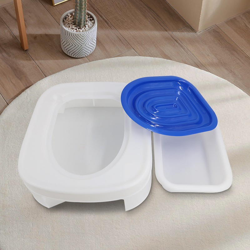 新款猫咪入厕排便引导器 宠物自助猫厕所定点训练器猫砂盘直供