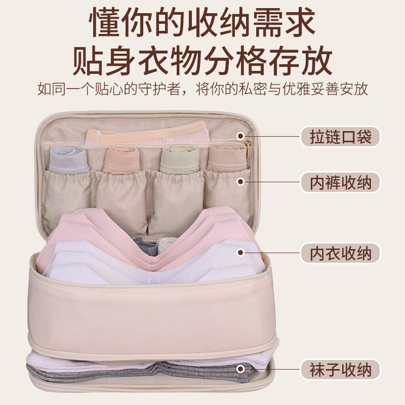 旅行收纳袋出差内衣内裤袜子三合一大容量整理包行李箱分装袋