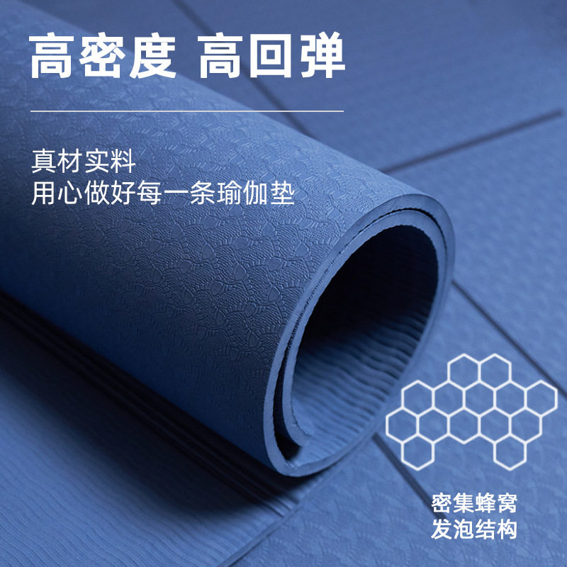 TPE折垫瑜伽垫午休睡垫打地铺床垫懒人榻榻米折叠学生午睡垫加厚