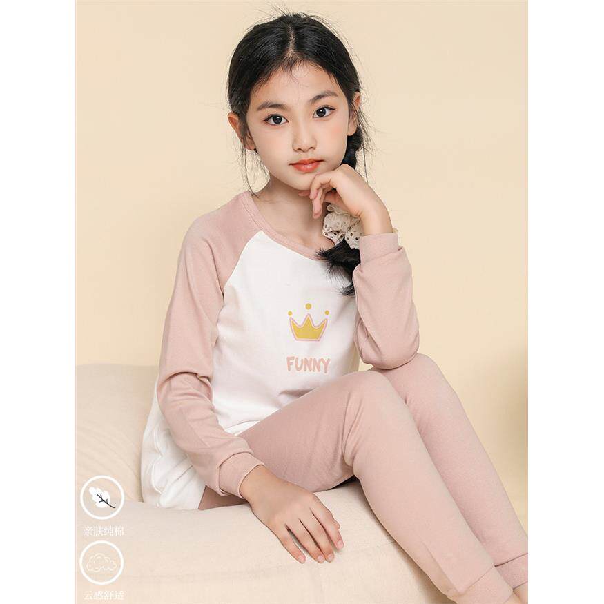 女童保暖秋衣秋裤宝宝全