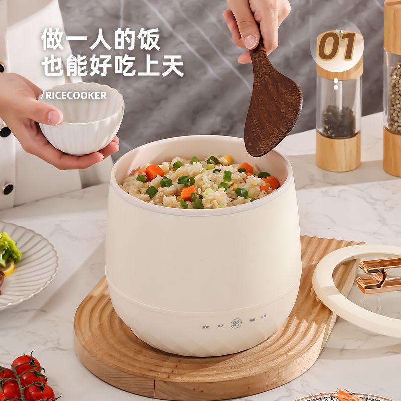 可爱电煮锅学生电饭锅1到2人小型多功能蒸煮一体宿舍泡面电锅
