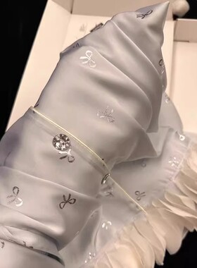 日本GP睡衣女春秋季真冰丝绸长袖高级感四件套吊带胸垫家居服夏天