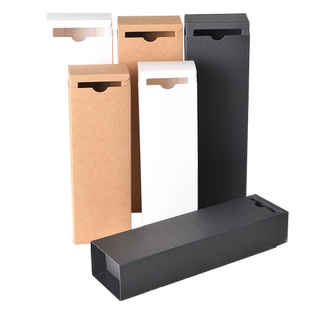 牛皮纸盒抽屉盒定制 花茶茶叶礼品盒长方形 阿胶糕包装盒袜子礼盒