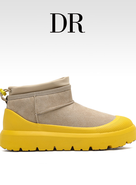 DR官方正品雪地靴黄色皮毛一体羊毛加绒保暖雪地靴女