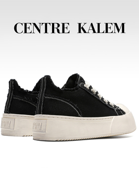 【CENTREKALEM鞋履】复古休闲休闲板鞋舒适百搭系带鞋质感3cm鞋底