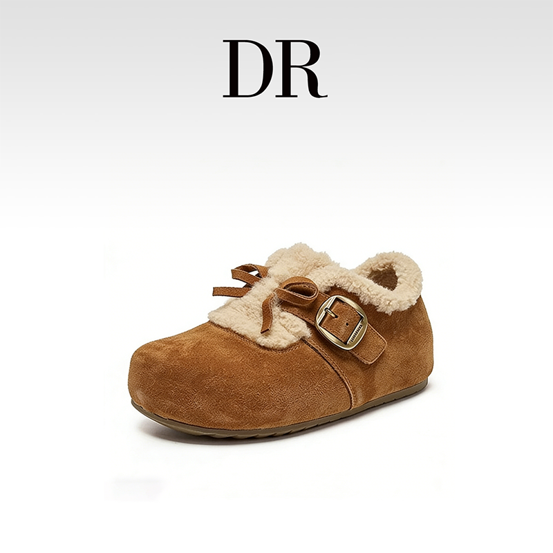 DR官方正品毛毛鞋勃肯鞋纯色女士扣带英伦风一脚蹬毛绒女单鞋,女鞋,勃肯鞋/软木鞋,淘宝优惠券,粉丝福利购,淘宝优惠卷