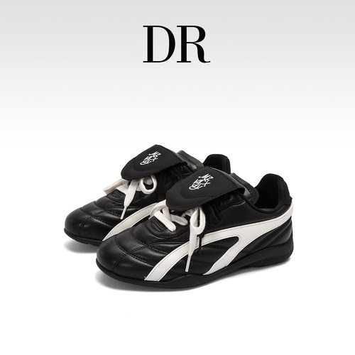 德训鞋女百搭休闲赛车潮鞋流浪鞋