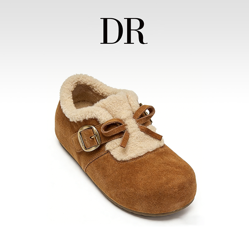 DR官方正品单鞋女鞋软底勃肯鞋纯色平底保暖毛绒一脚蹬低跟搭扣,女鞋,勃肯鞋/软木鞋,淘宝优惠券,粉丝福利购,淘宝优惠卷
