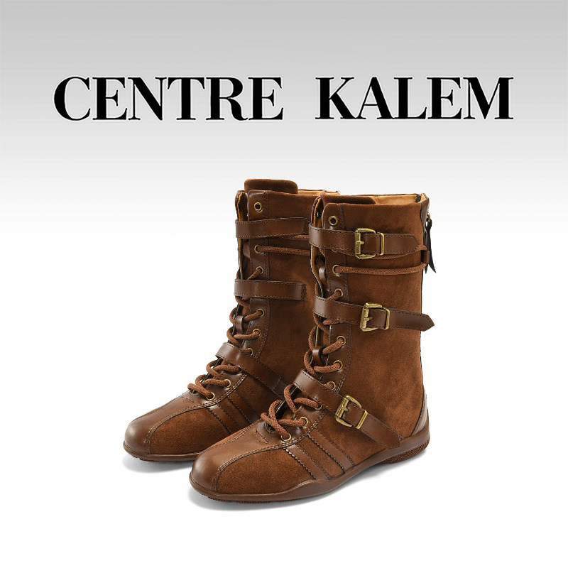 【CENTREKALEM鞋履】高帮靴子青年时装靴百搭显瘦2026年春季百搭,女鞋,时装靴,淘宝优惠券,粉丝福利购,淘宝优惠卷