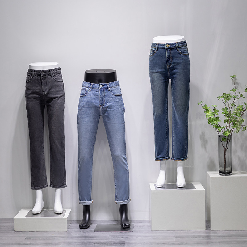 服装店男模特道具下半身腿模橱窗高档白女裤模展示架人体模特全身