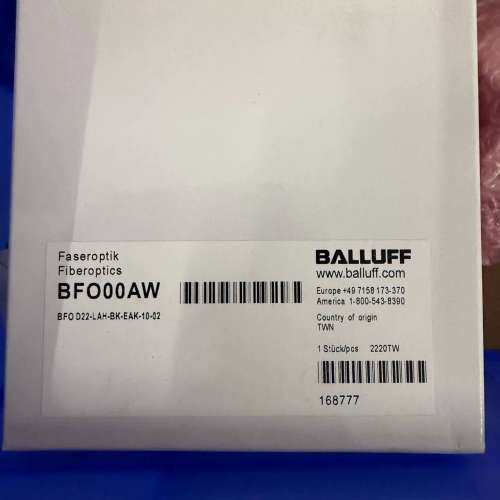 BALLUFF光纤传感器BFO00AW