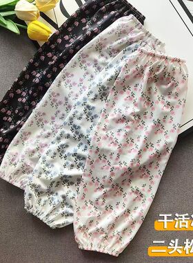 高颜值直筒冰袖女夏天宽松冰丝防晒袖套户外骑行护臂套袖防紫外线