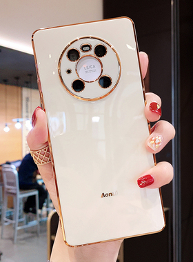 纯色电镀适用华为mate40高质感轻奢手机壳mate40pro网红ins风mate40e摄像头全包防摔简约软壳新品m40超薄创意