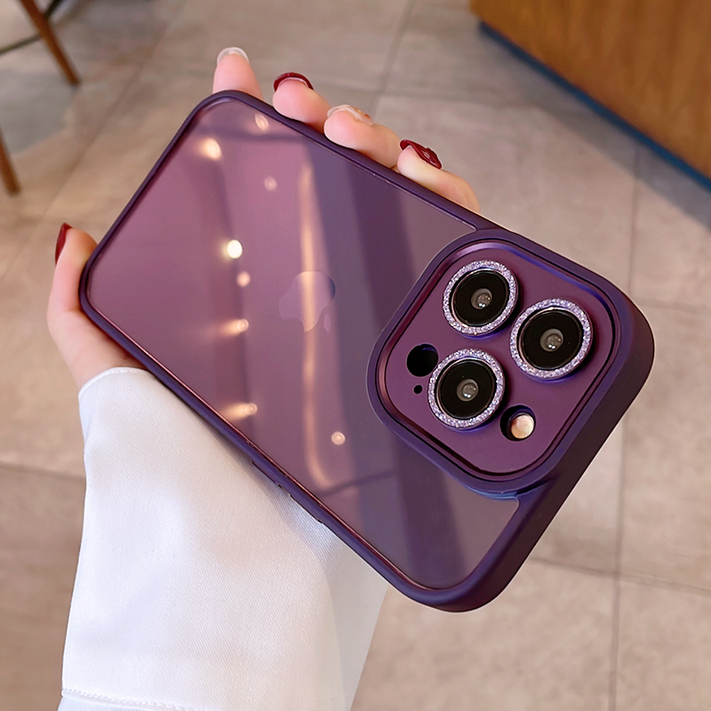 闪粉硅胶苹果手机壳高级感