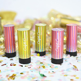 儿童小礼花礼炮静音彩色花瓣雨手持生日派对周岁礼喜庆用品礼花筒