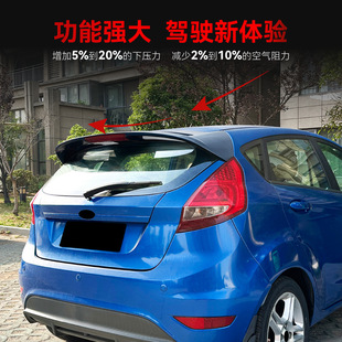 改ST尾翼顶翼改装 MK7标准版 件 2017福特Fiesta嘉年华MK6 适用2008