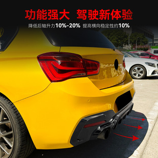适用2015-2019宝马bmw1系F20 F21 LCI M Sport竞技款后唇尾唇改装