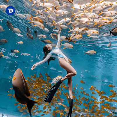 睿潜连体浮潜蓝鲸显瘦防晒速干