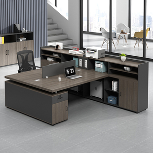 面对面办公桌财务桌办公桌椅组合简约组合办公家具经理桌GG0010