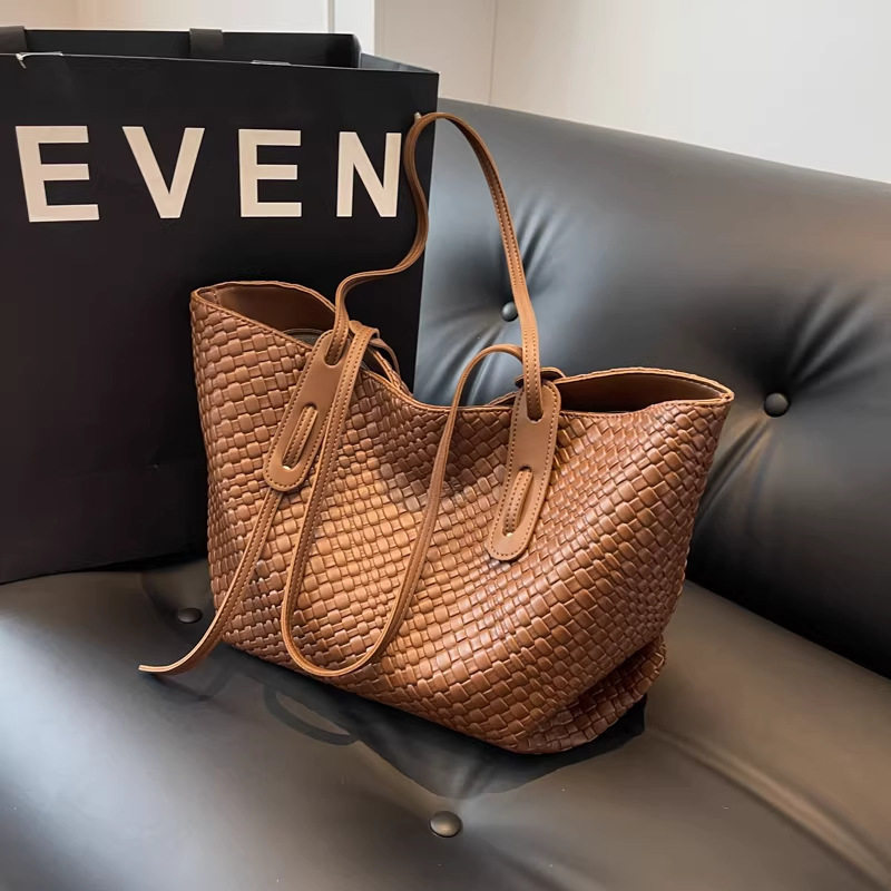 复古菱格编织大容量2025秋冬时尚托特包小众百搭单肩包通用款女包,箱包皮具/热销女包/男包,通用款女包,淘宝优惠券,粉丝福利购,淘宝优惠卷