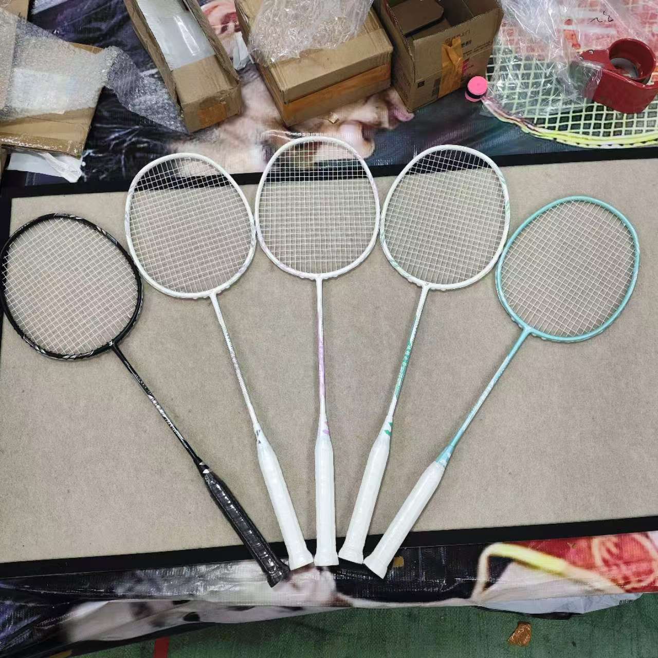 MBfish鲨跃品牌羽毛球拍女攻防之刃全碳素纤维轻型耐打初学者专用