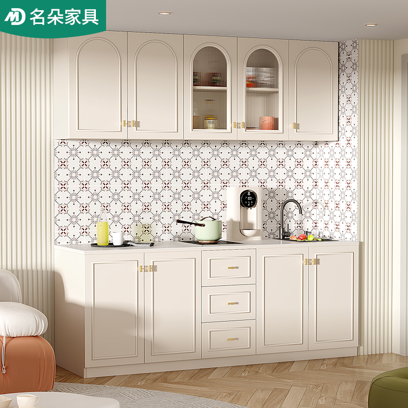 名朵奶油风大容量小公寓空间橱柜