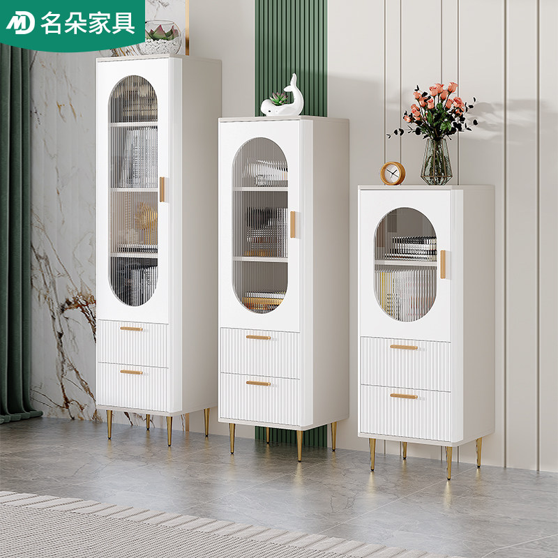 小书柜落地防尘家用置物架现代简约斗柜餐边柜厨房储物柜酒柜5F36