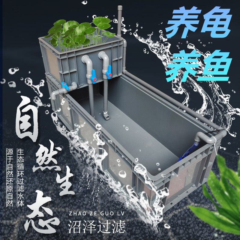 鱼缸周转箱沼泽过滤养龟箱