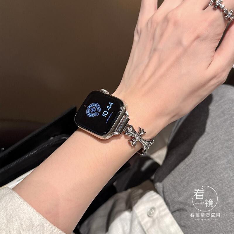 十字架钻皮革苹果手表iwatchs10