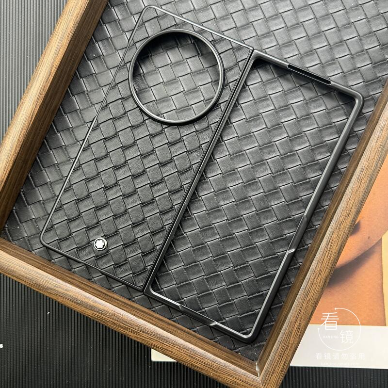 编织纹皮革复古黑vivoxfold5套