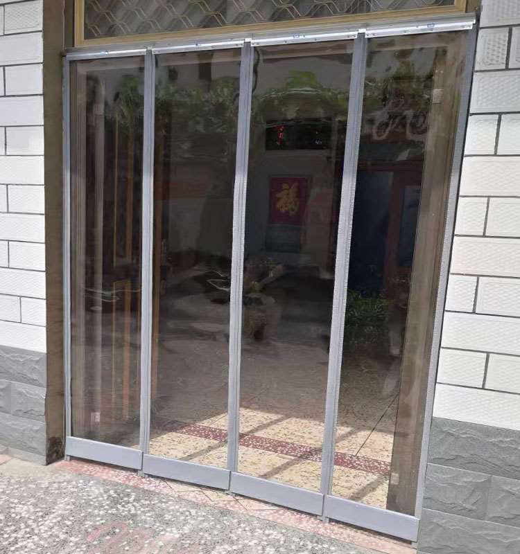 门帘透明磁铁自吸防风q超市隔断帘商用皮帘软玻璃防冷气皮门帘