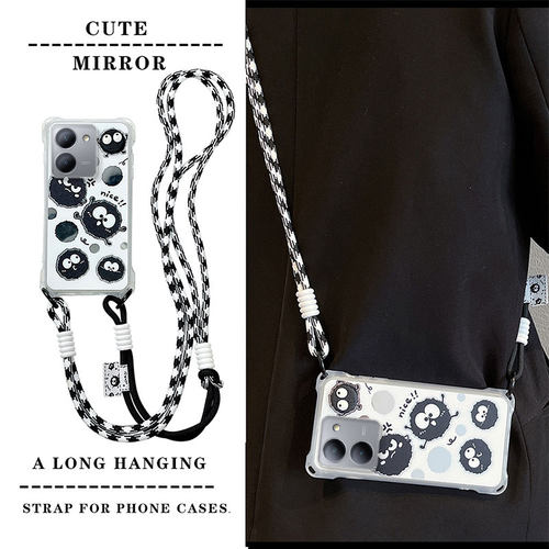 vivo手机壳卡通可爱斜跨挂绳