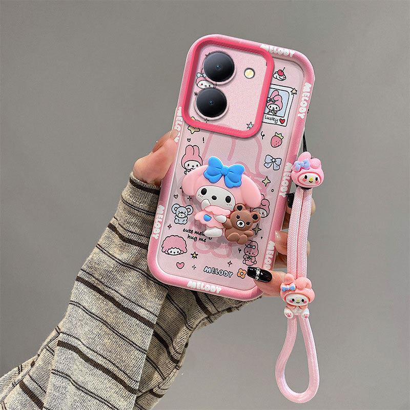 库洛米适用vivoY27 5G手机壳米奇Y36 5G国际版保护套男女叮当vovoy27卡通可爱女vivi y36个性美乐蒂vicoy27