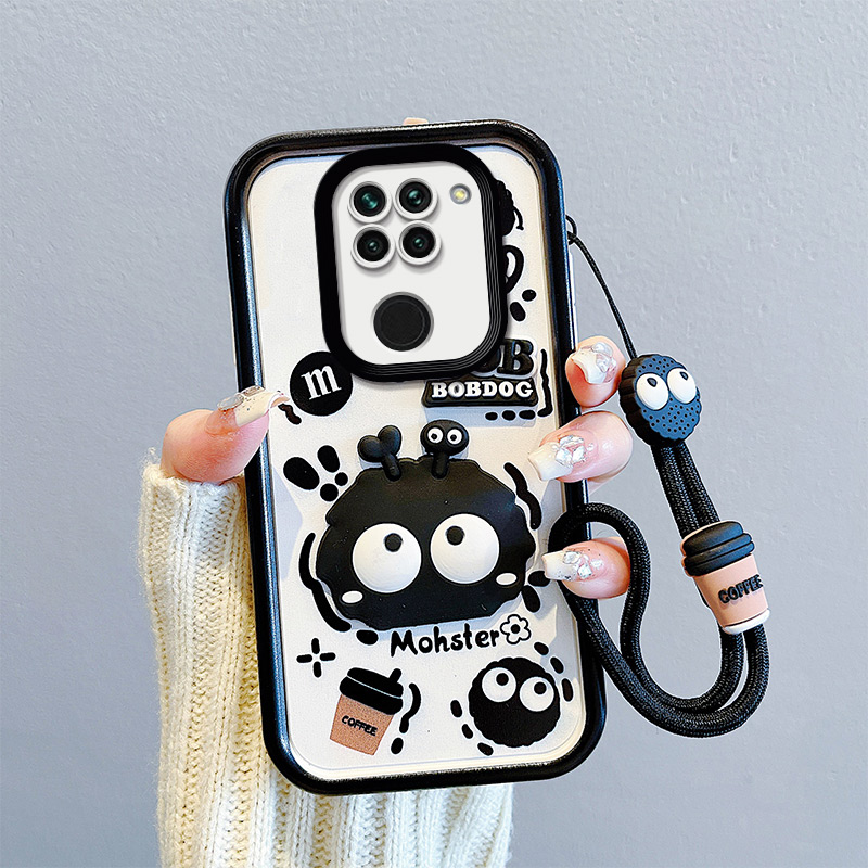 煤球适用红米10C 4G手机壳个性搞怪少女redmi 10a保护套ins风可爱女生hm 10x个性手绳hm10a潮牌学生ml10c硅胶