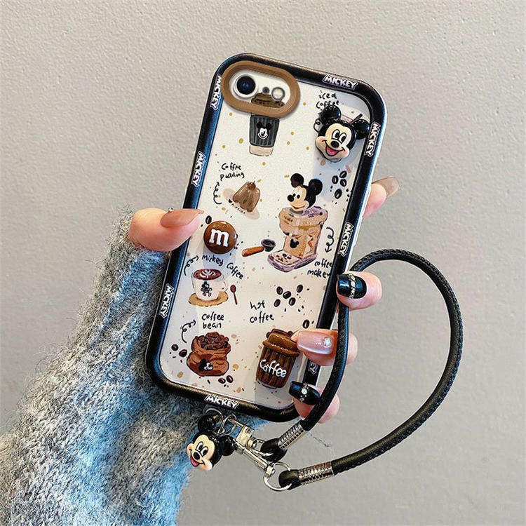 库洛米适用iPhone6plus手机壳卡通公仔苹果6sPlus潮少女浮雕立体米奇卡通趣味ins可爱保护壳
