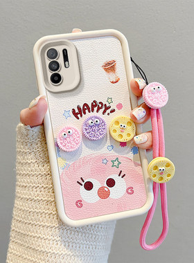 适用OPPOF19Pro手机壳软硅胶f19pro+日韩潮男女opop f19煤球卡通新款oppi f19pr0个性可爱女f19proplus皮纹壳