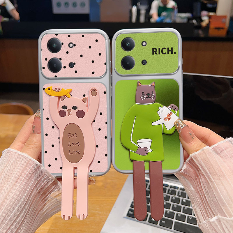 卡通可爱适用红米15c 4G手机壳miui15c全包可爱少女动漫彩绘创意立体防摔学生保护套个性磨砂潮男女简约时尚