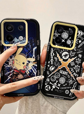 二次元适用小米POCOM6Pro4G手机壳索隆路飞新款动漫创意全包边防摔硅胶磨砂壳